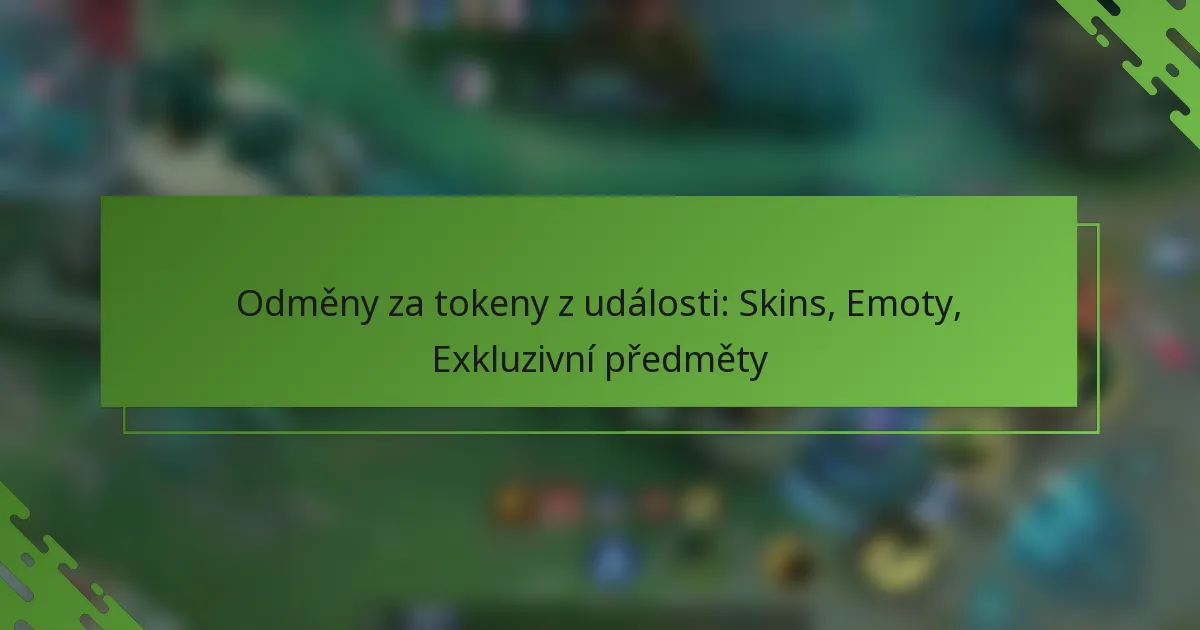 Odměny za tokeny z události: Skins, Emoty, Exkluzivní předměty